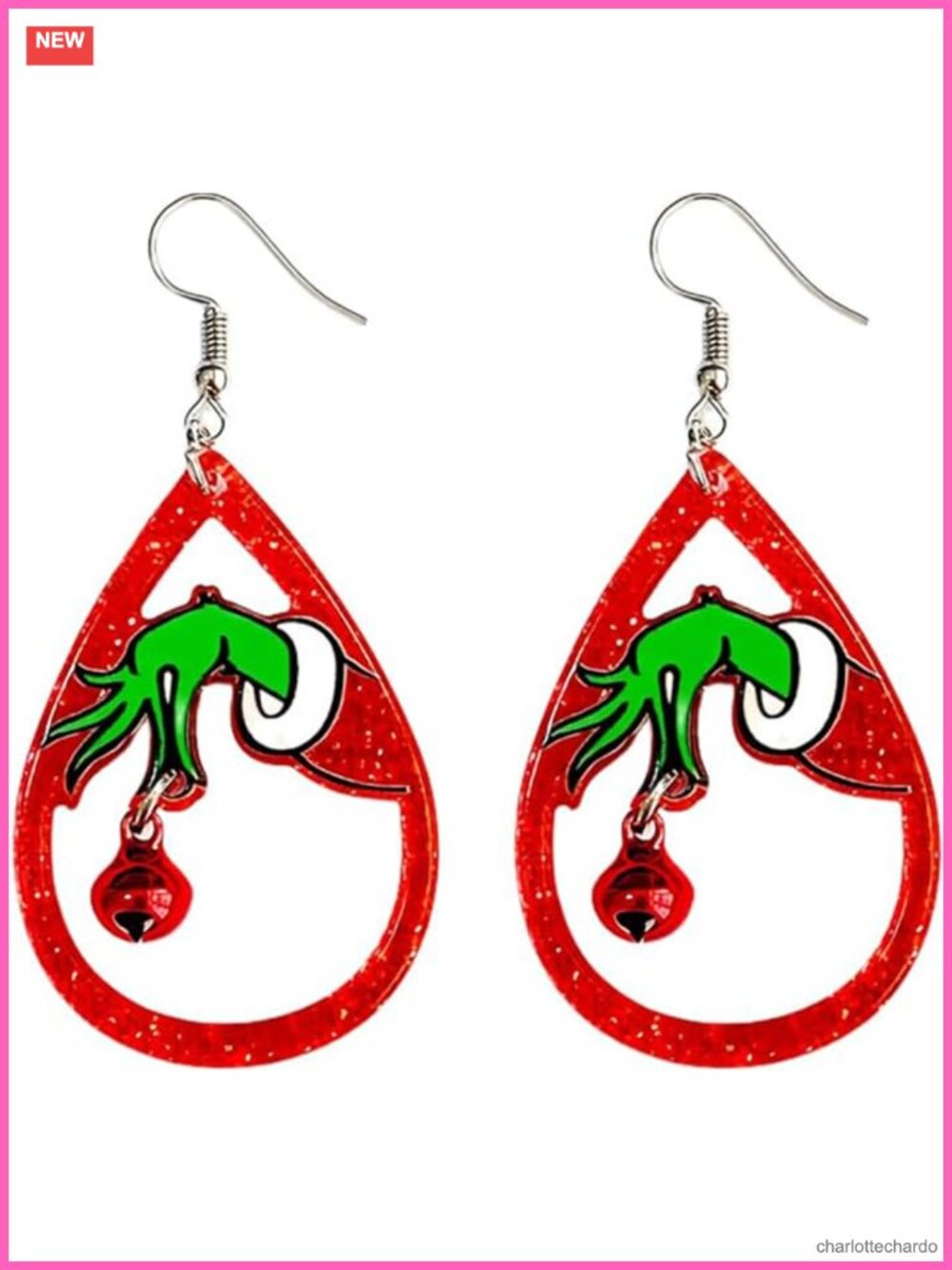 Christmas Dangle Drop Earrings Women Holiday Jewelry Gift